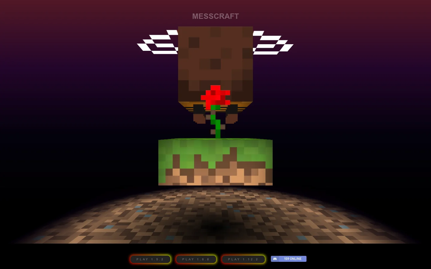 MessCraft Homepage screenshot
