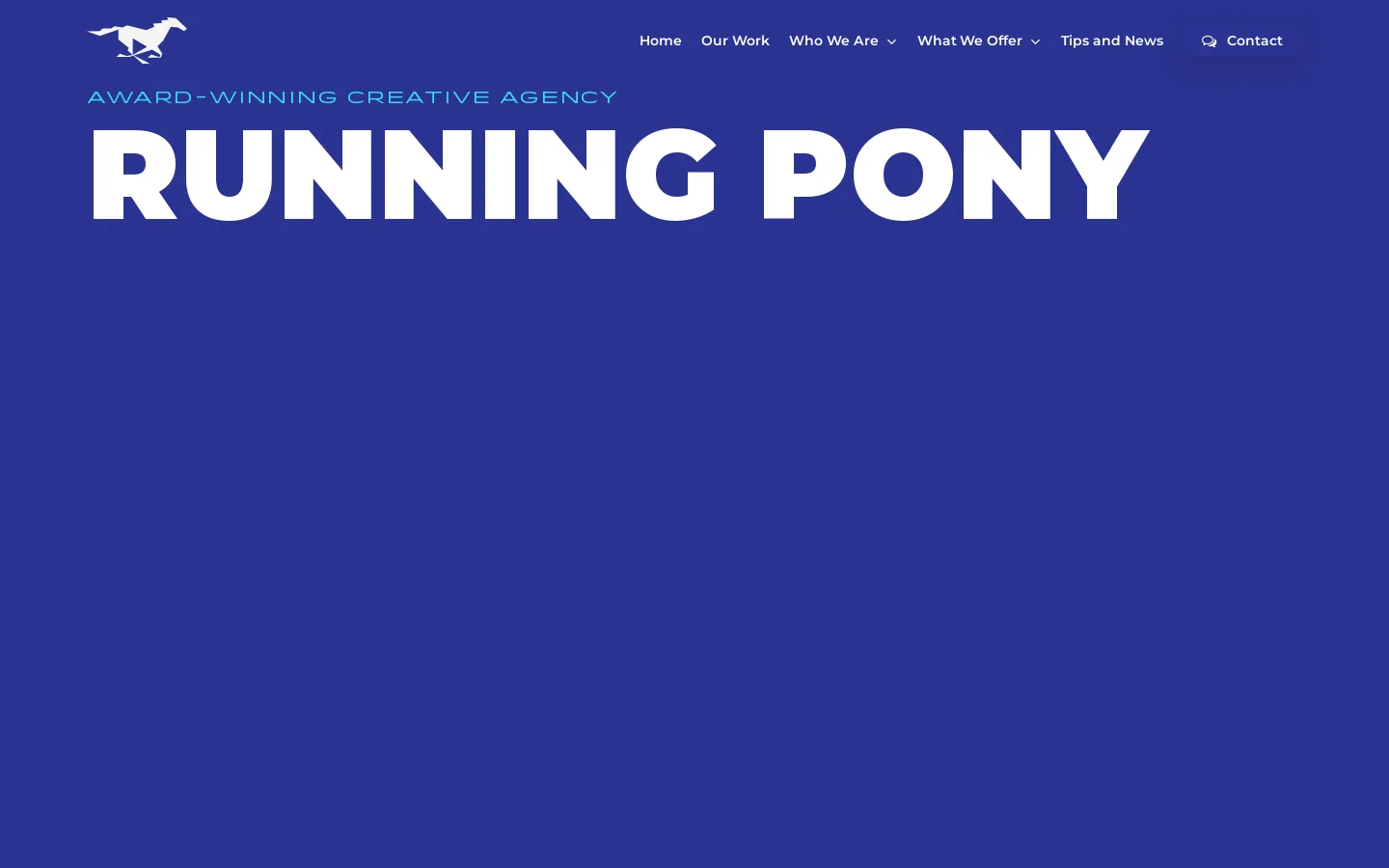 Running Pony Homepage screenshot