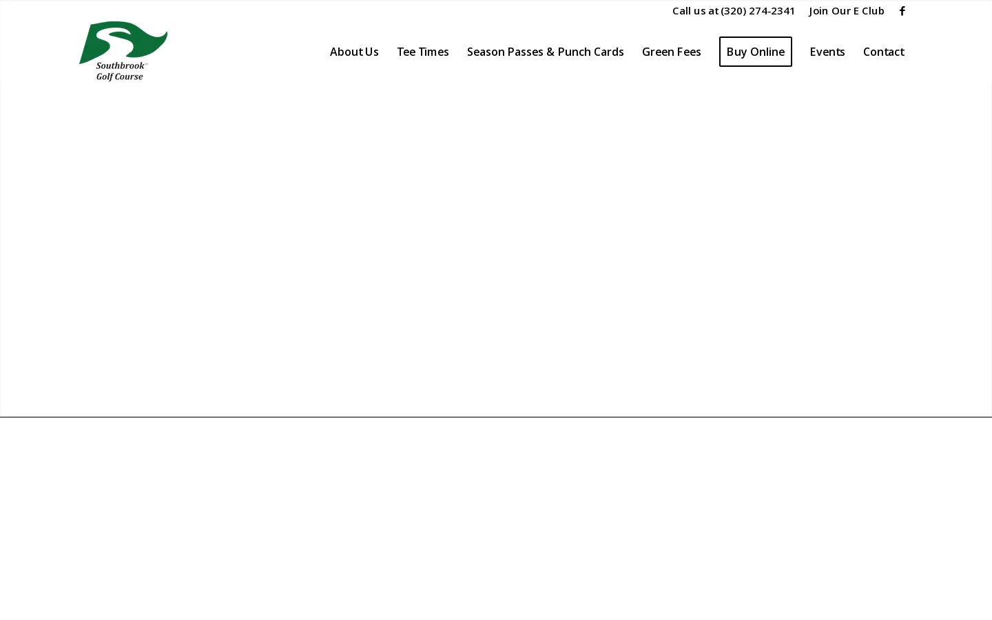 Southbrook Golf Club Homepage screenshot
