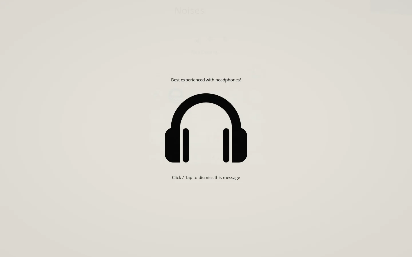 Online Background Noises • Relaxing Sounds • Noise Masking Homepage screenshot