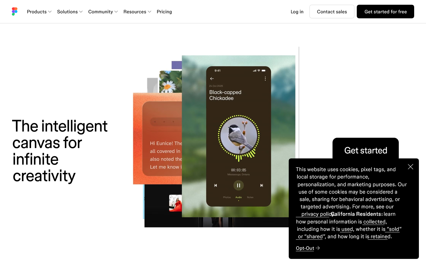 Figma Homepage screenshot