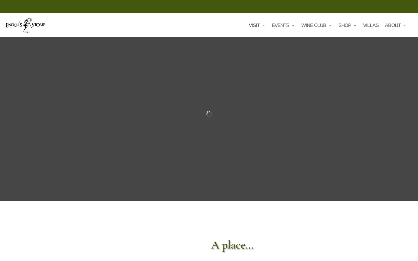 Enoch's Stomp Vineyard and Winery Homepage screenshot