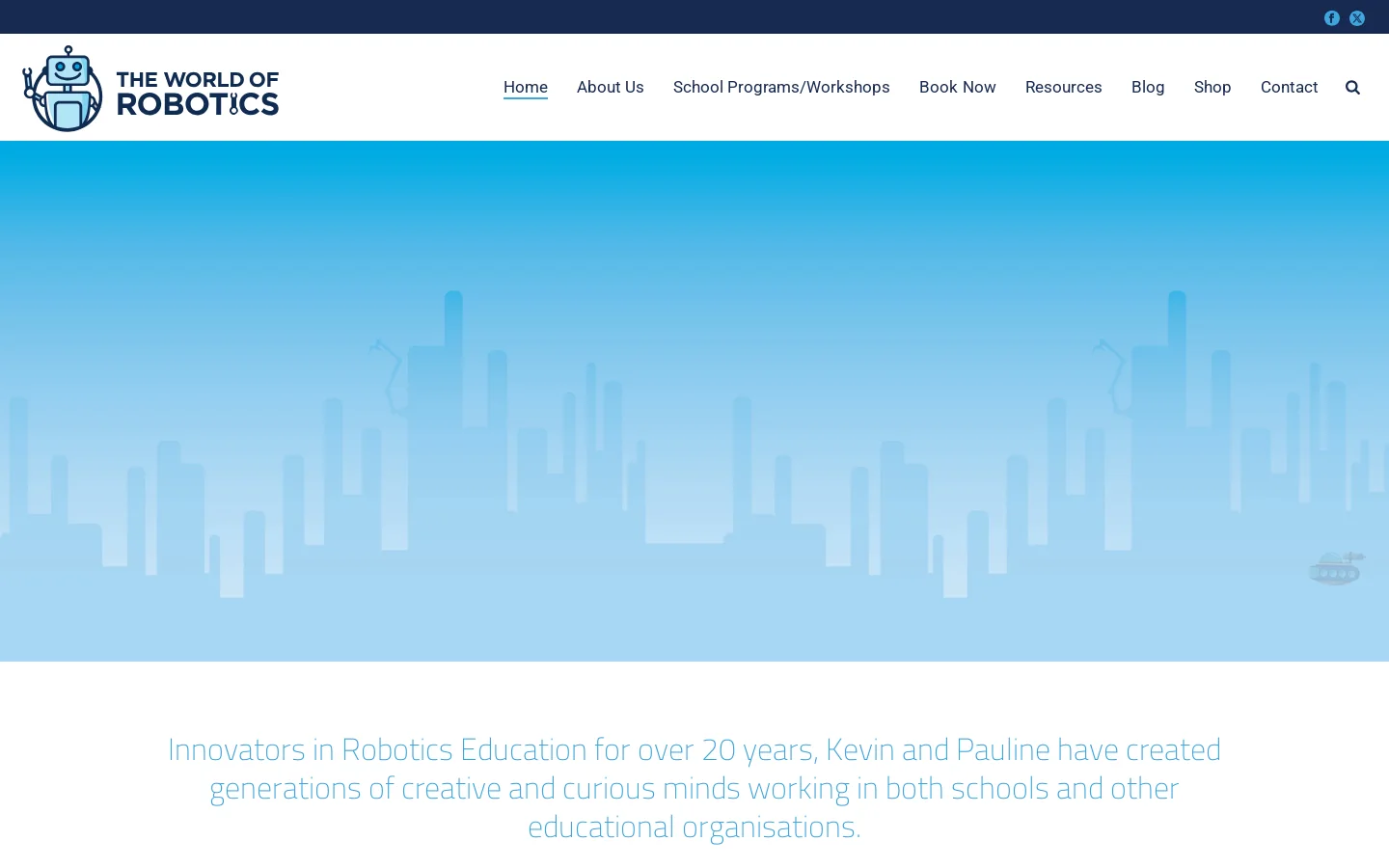 Robotics Homepage screenshot