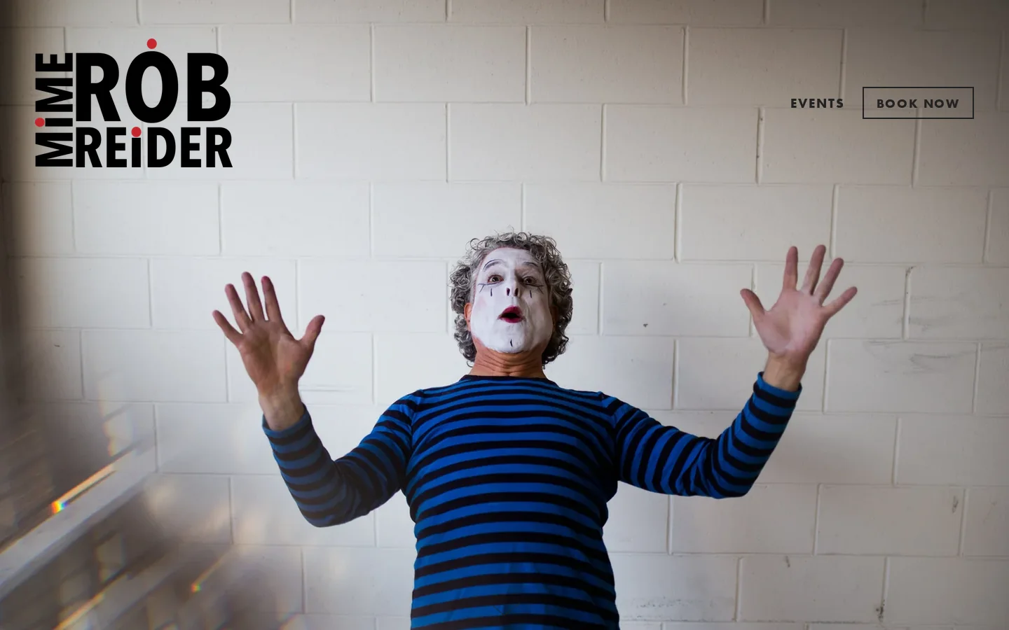 Mime Rob Reider Homepage screenshot