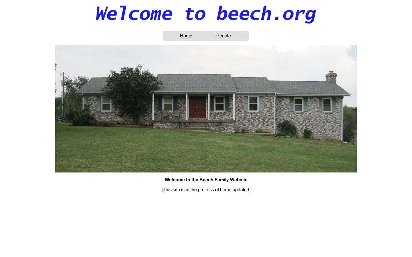 beech.org Homepage screenshot