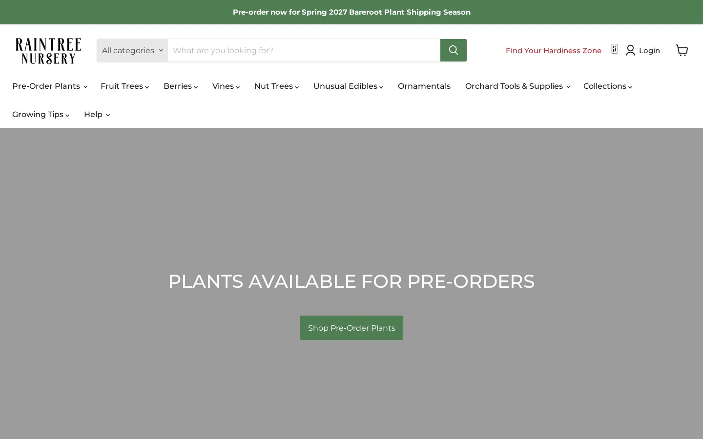 Reviews: Exceptional Quality Fruit Trees for Your Garden Homepage screenshot