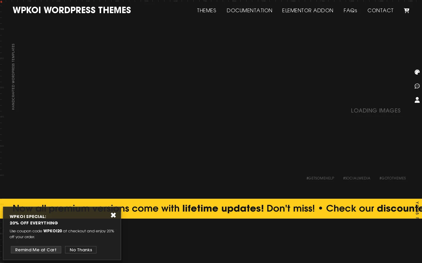 WPKoi Homepage screenshot