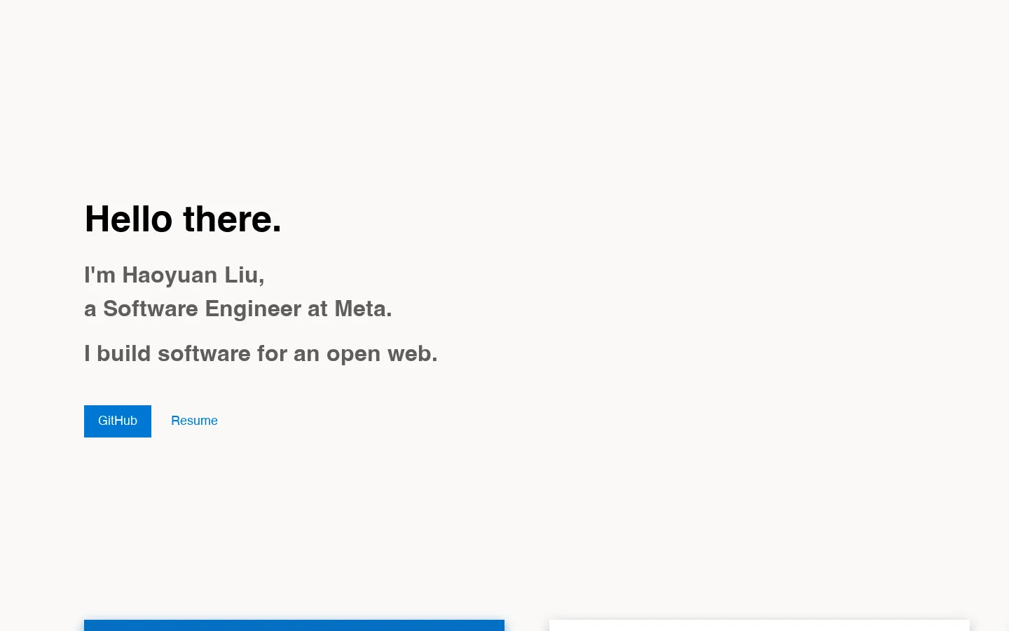 hyliu.me Homepage screenshot