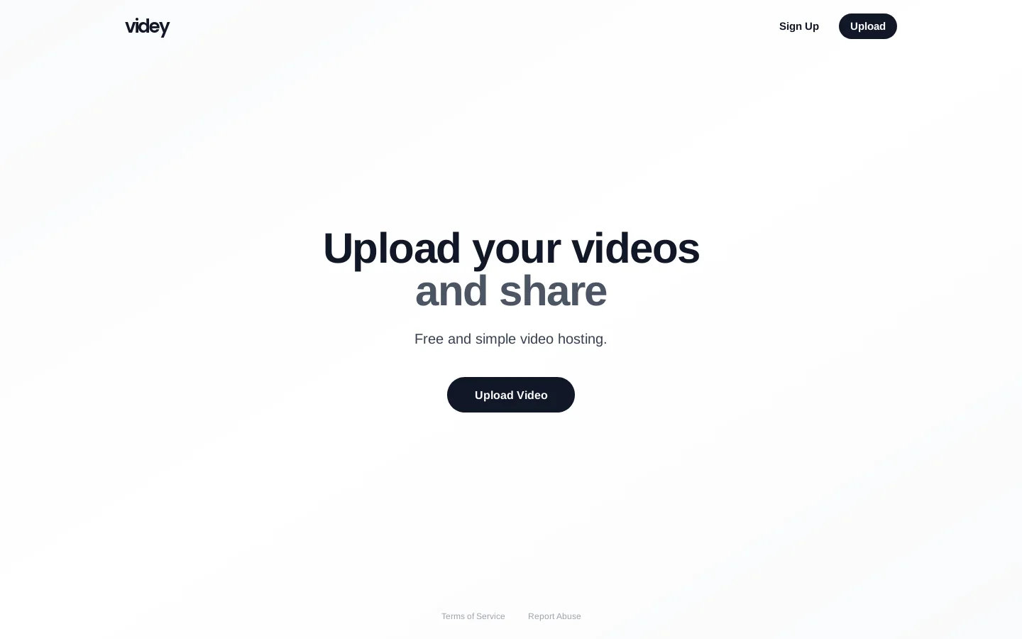 Videy Homepage screenshot