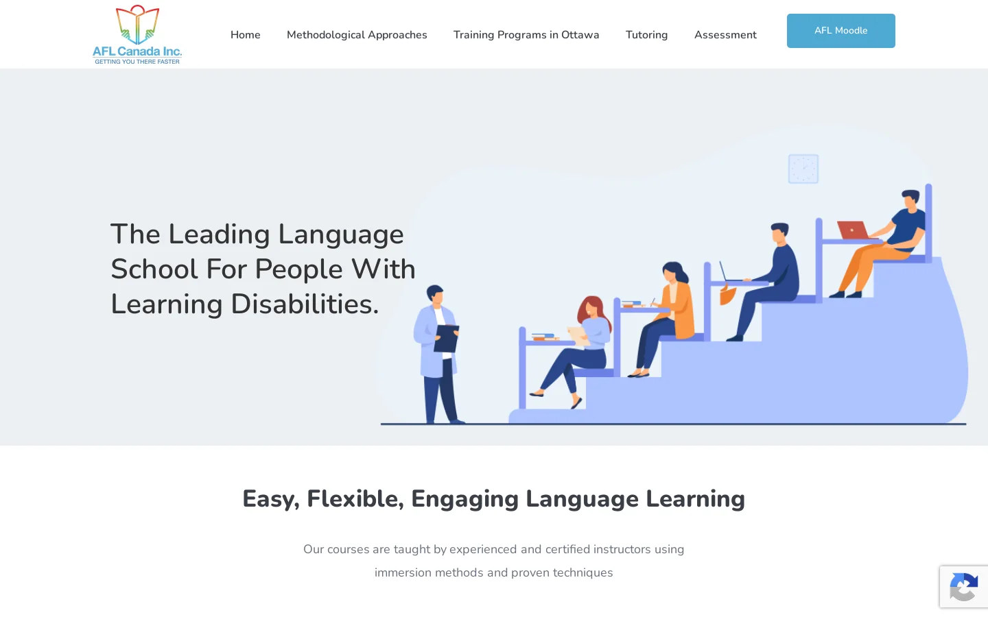 Language School Ottawa | Government Language Training at AFL Canada Homepage screenshot