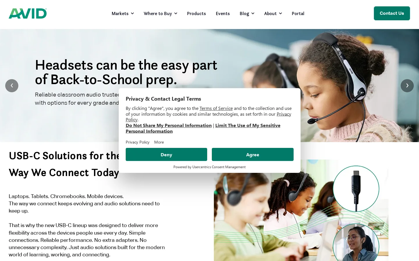 AVID Products Inc Homepage screenshot