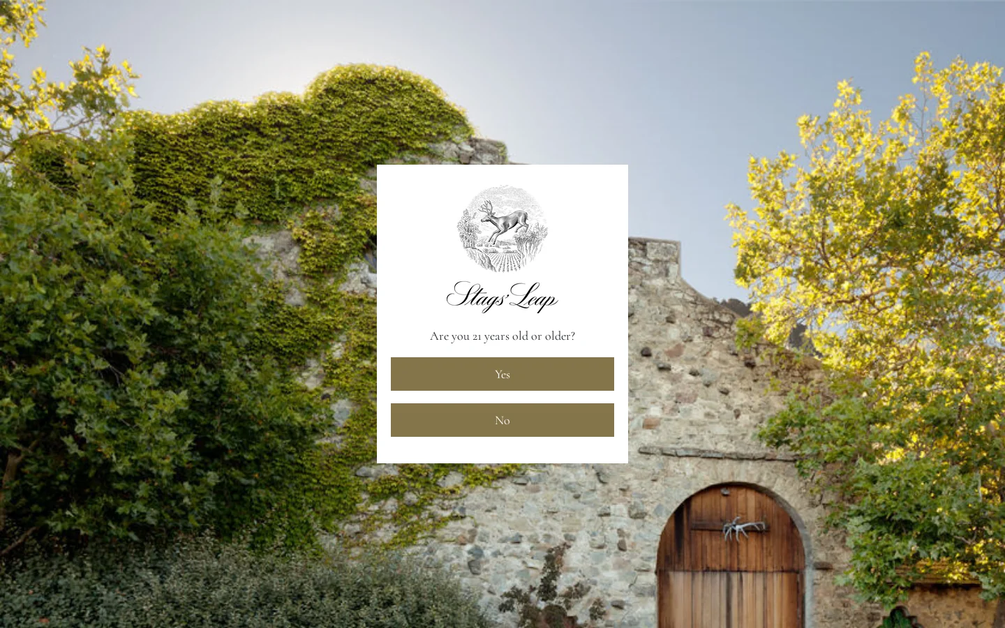 Stags' Leap Winery and Tasting Room Homepage screenshot