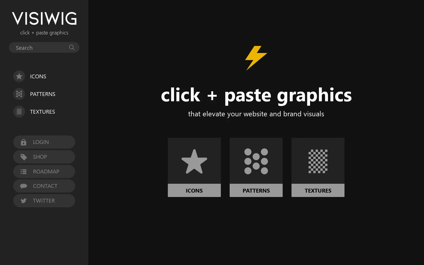 VISIWIG Homepage screenshot