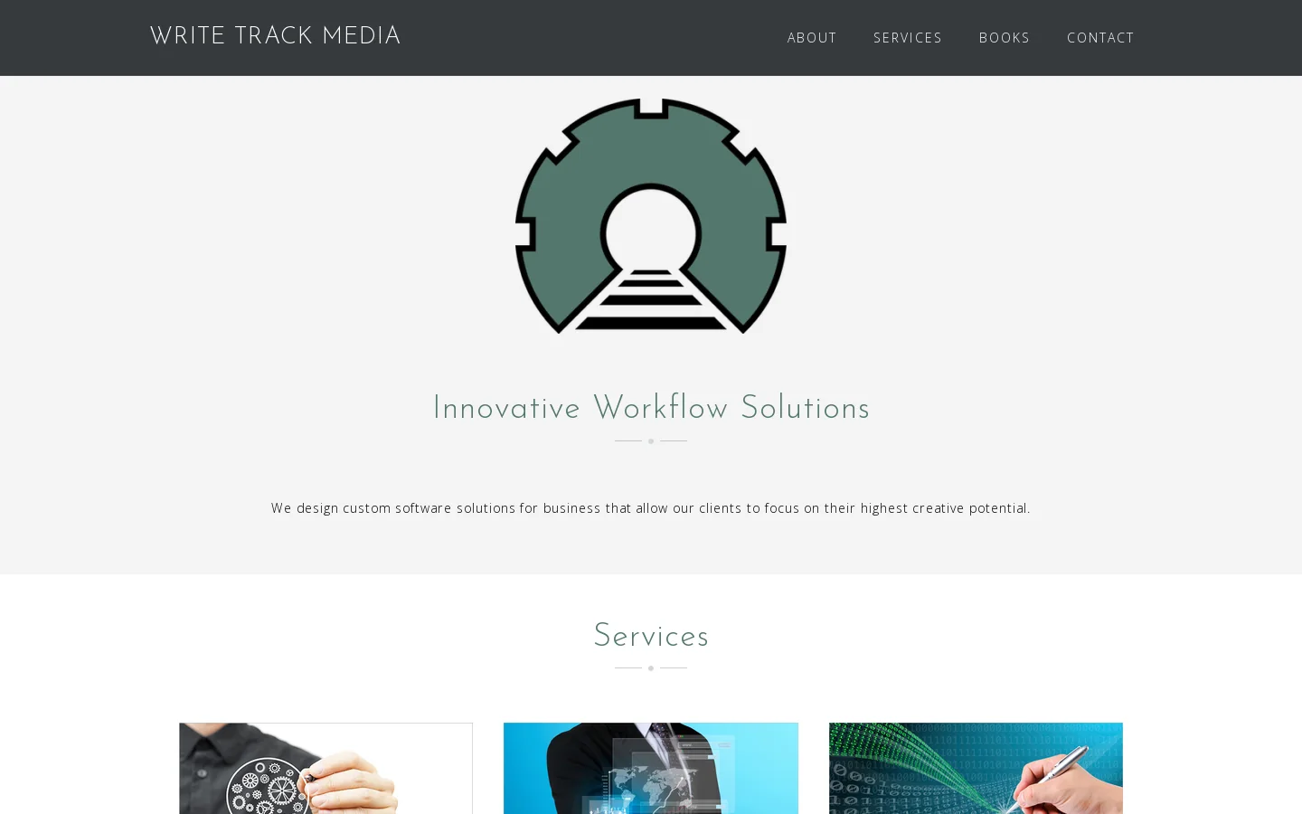 WRITE TRACK MEDIA Homepage screenshot