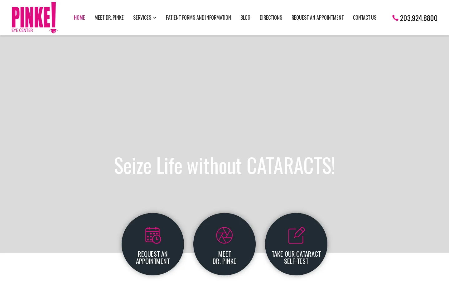 Cataracts Shelton | Glaucoma Connecticut | Eye Exams CT Homepage screenshot