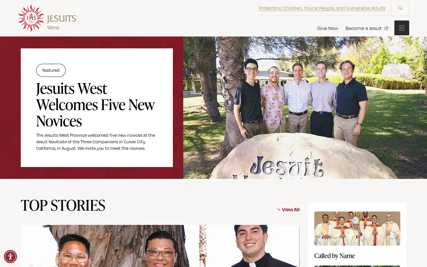 Jesuits Homepage - West Province Homepage screenshot