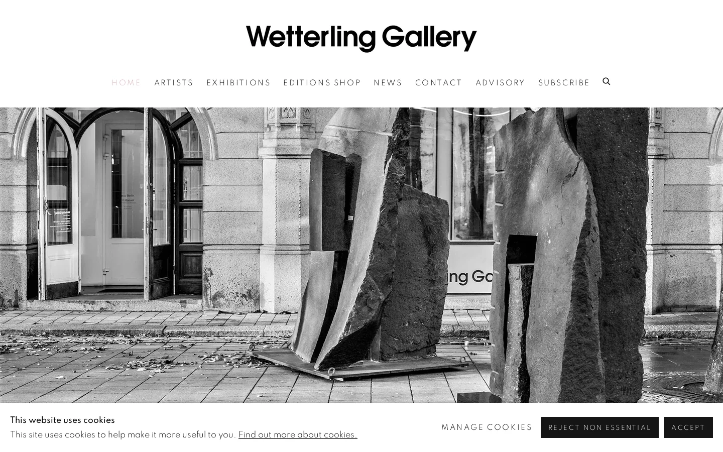 Wetterling Gallery Homepage screenshot