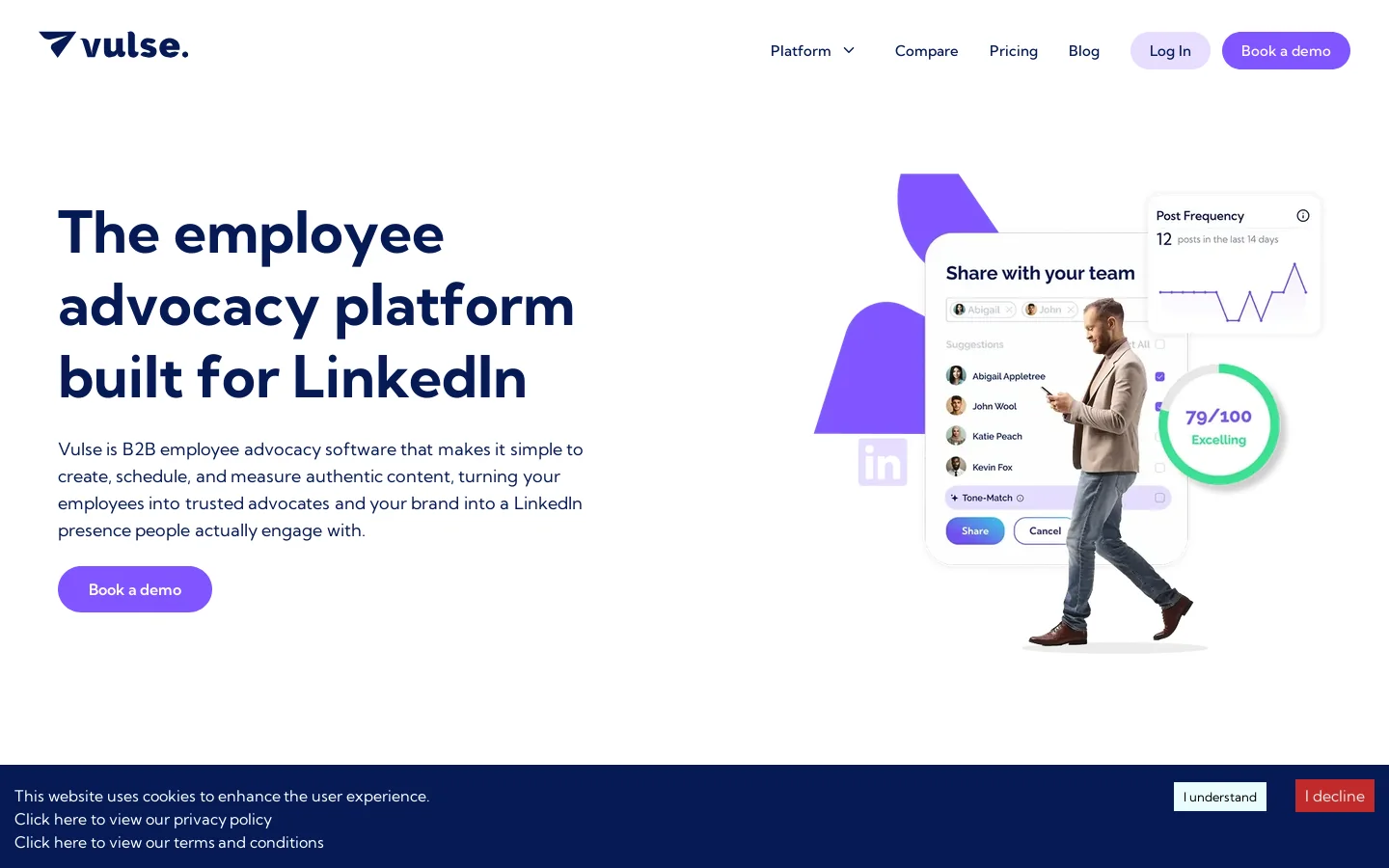 Vulse Homepage screenshot