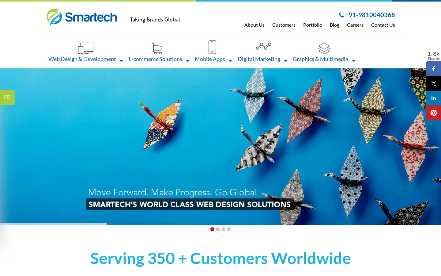 Smartechindia Homepage screenshot