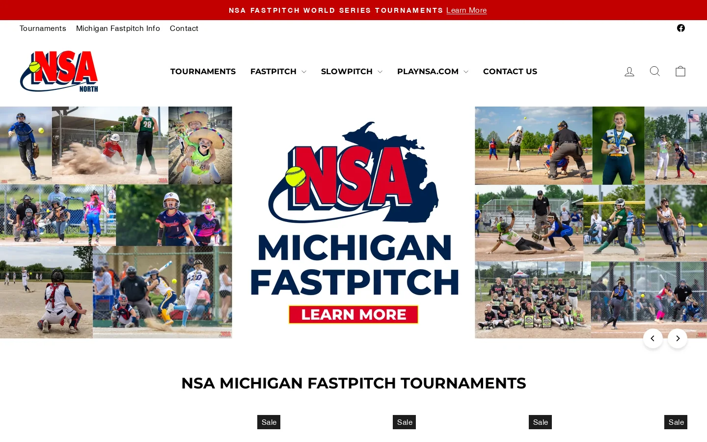 NSA North Homepage screenshot