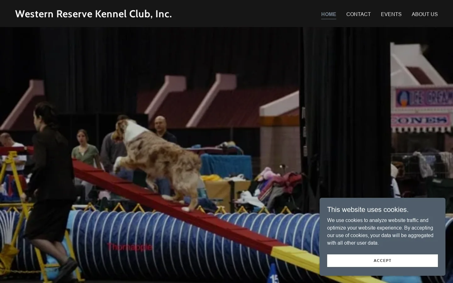 Western Reserve Kennel Club, Inc. Homepage screenshot