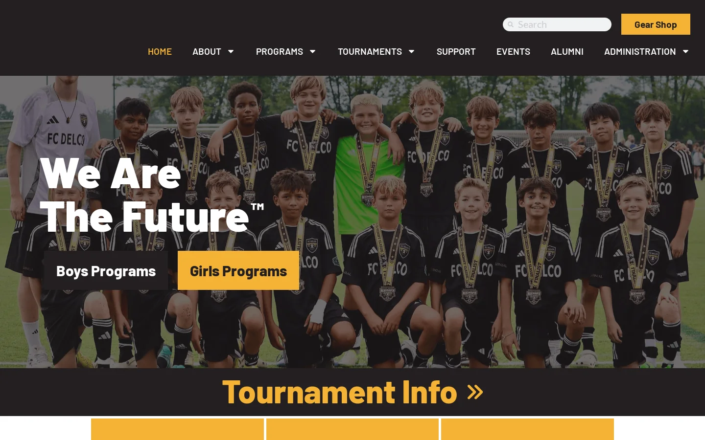 FC DELCO Homepage screenshot