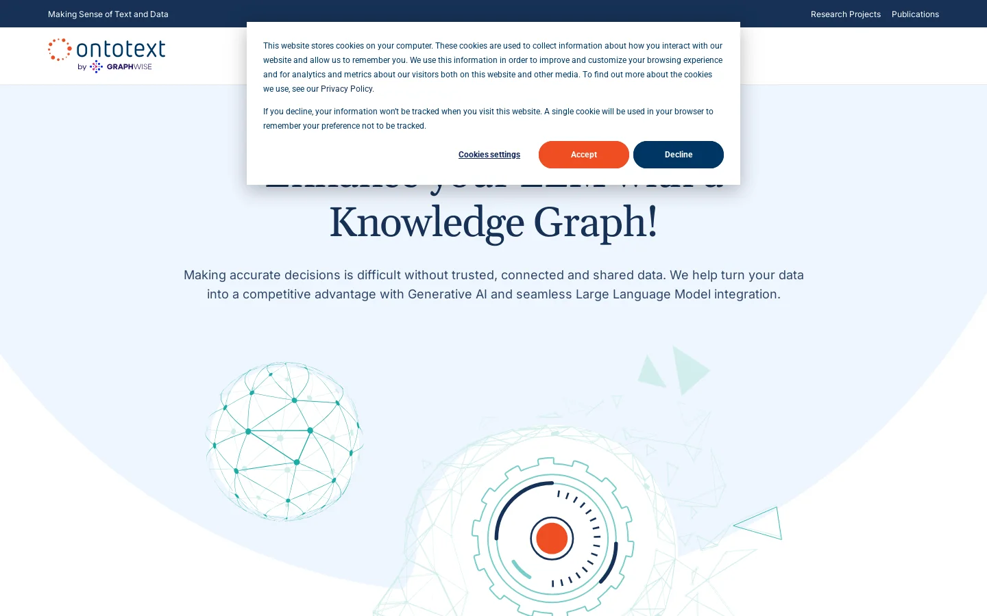 Ontotext Homepage screenshot