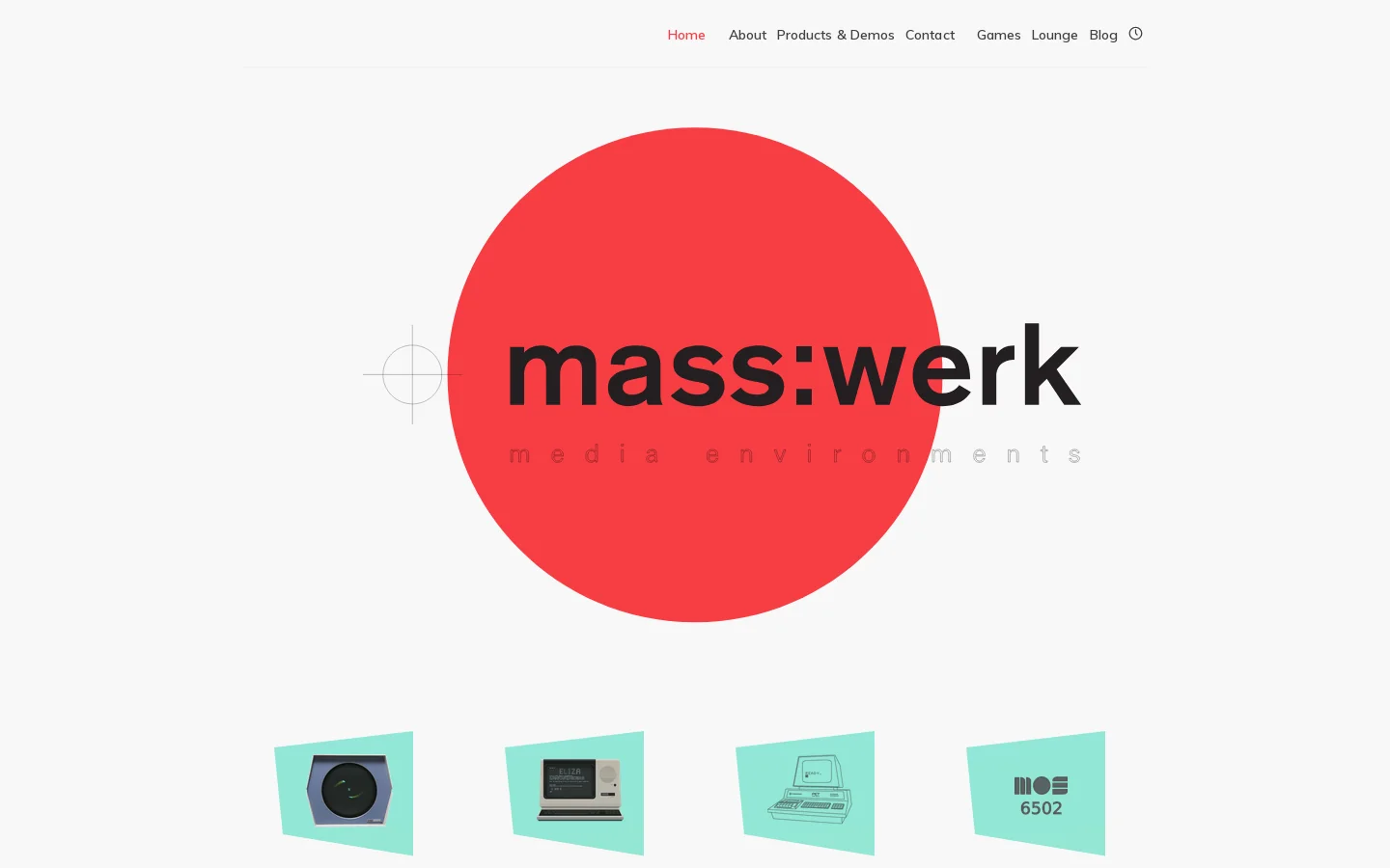 mass:werk <home> Homepage screenshot