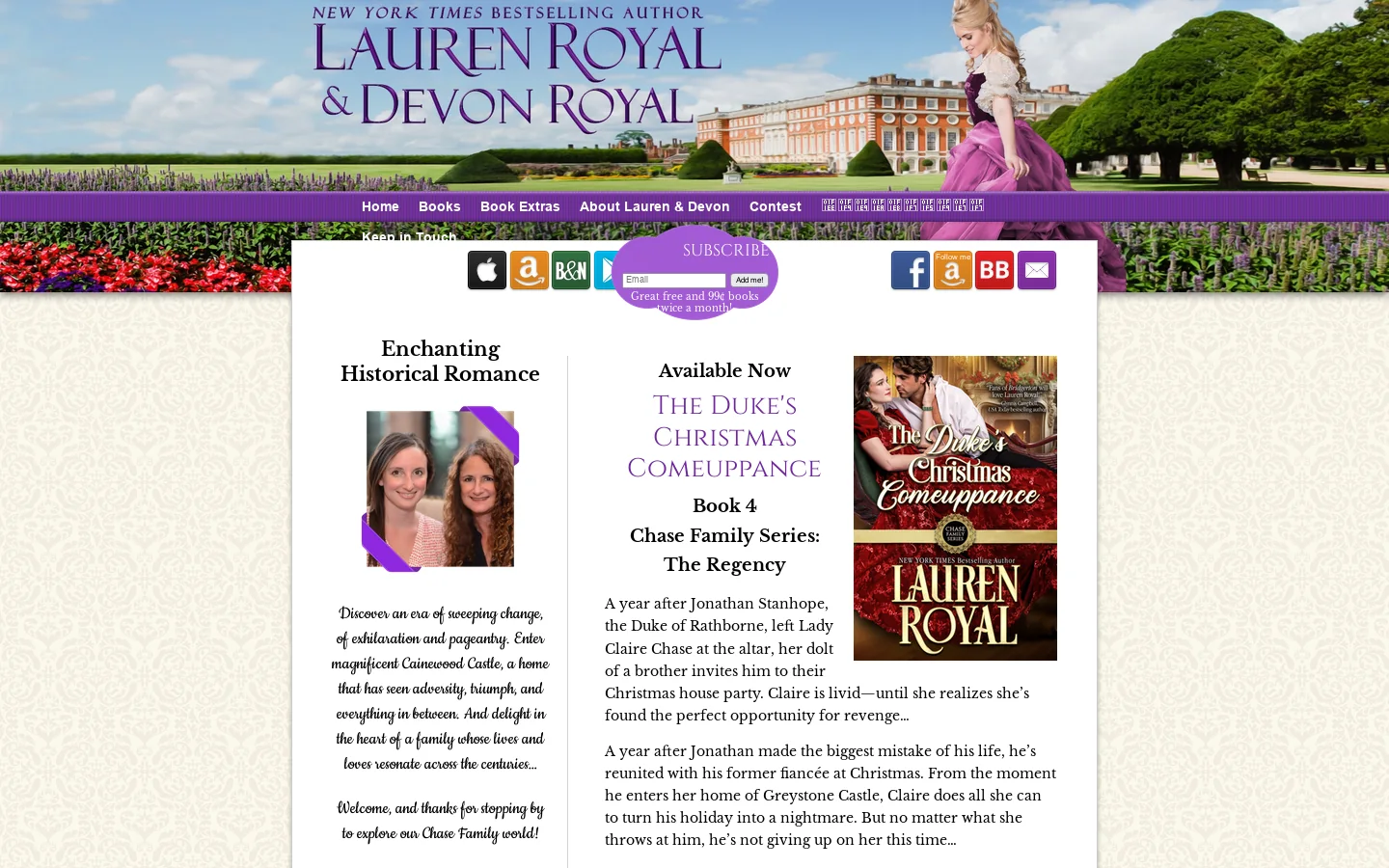 Lauren Royal Homepage screenshot
