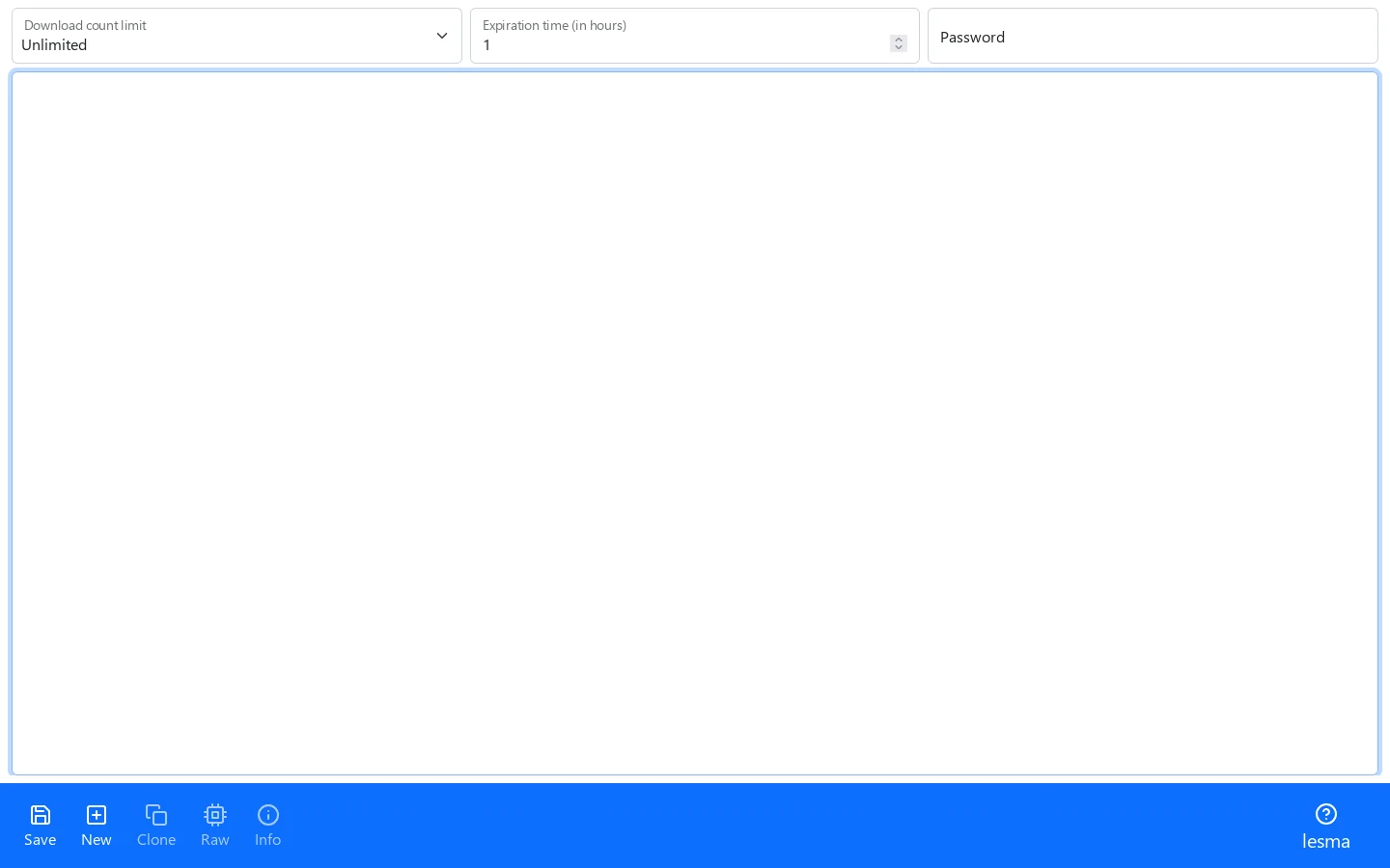 lesma Homepage screenshot