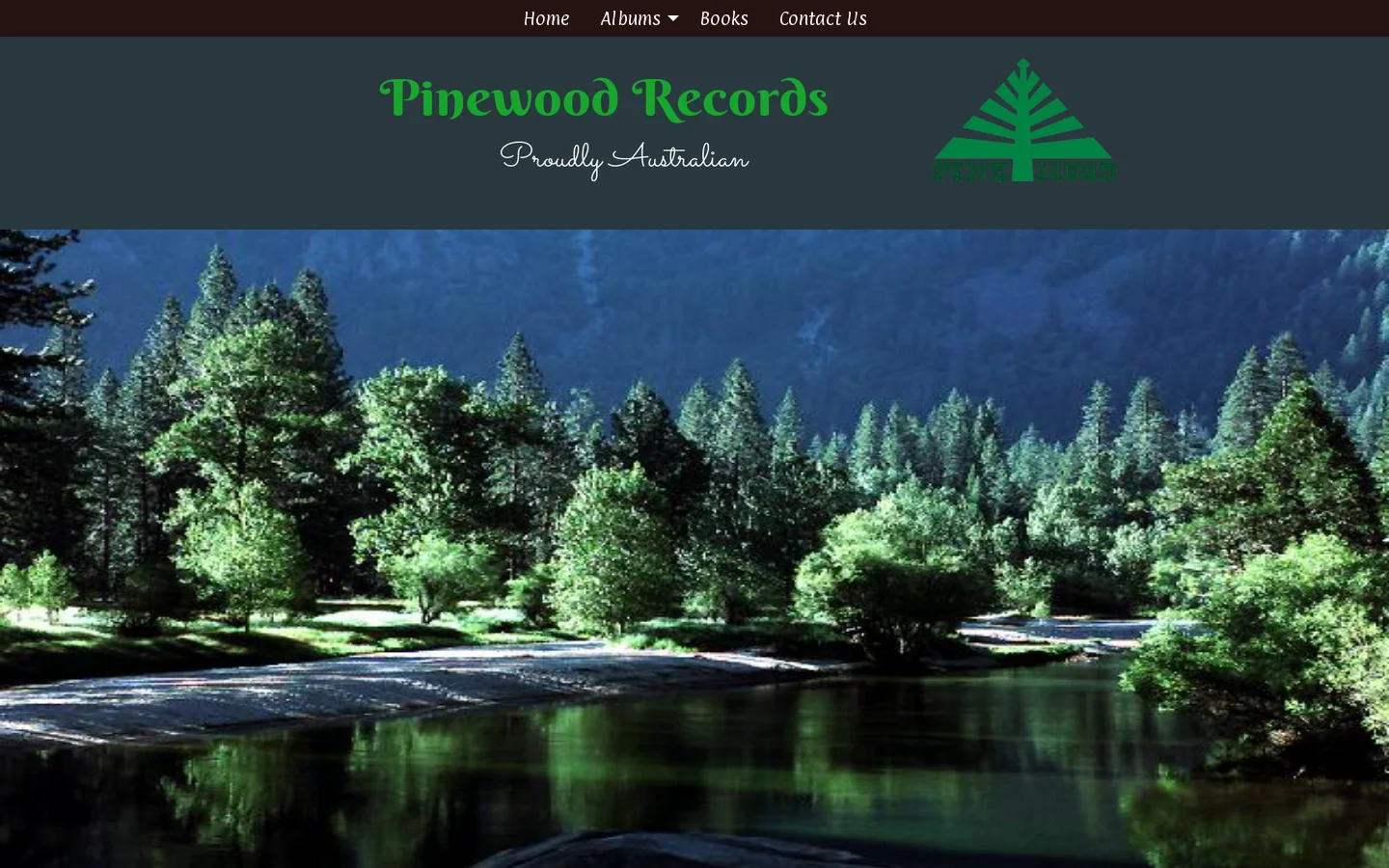 Pinewood Records Homepage screenshot