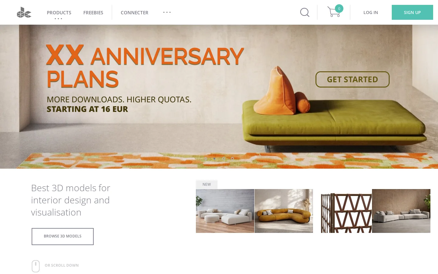 Design Connected Homepage screenshot