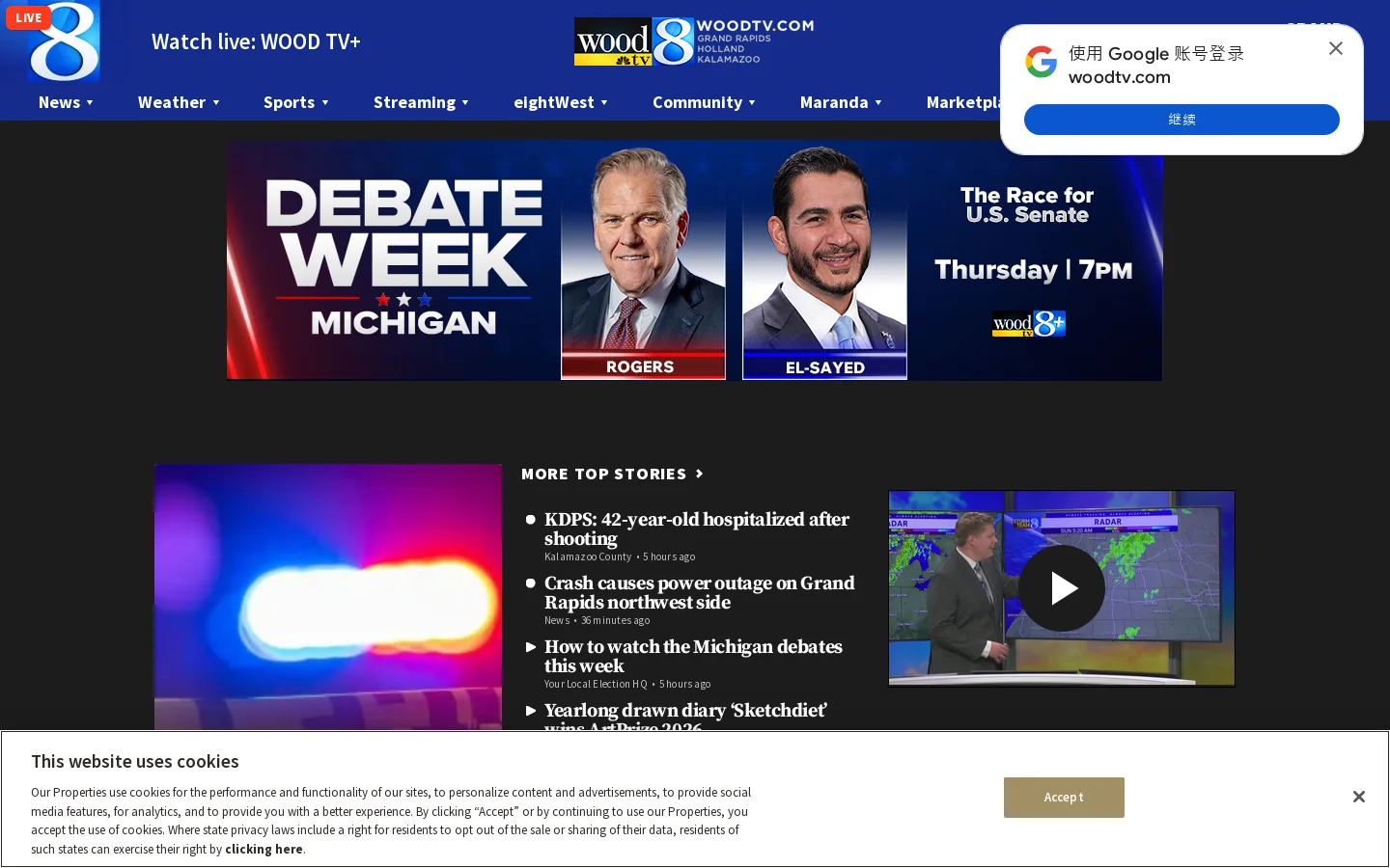 WOODTV.com Homepage screenshot