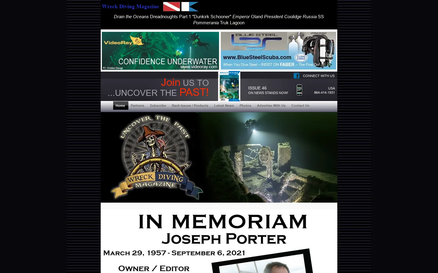 Join US TO ...UNCOVER THE PAST! Homepage screenshot