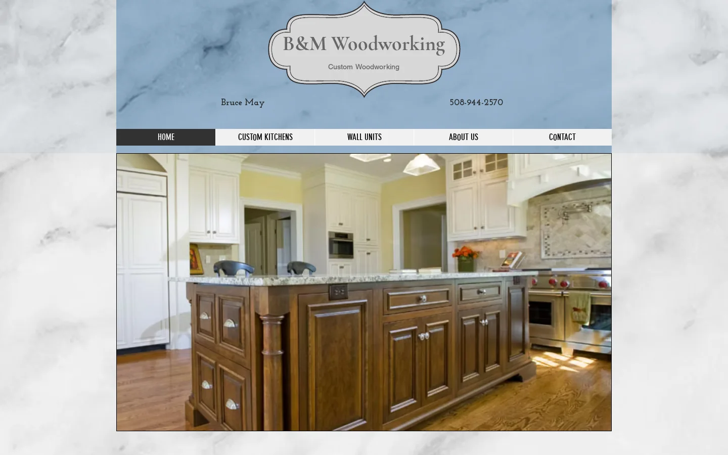 B&M Woodworking Homepage screenshot