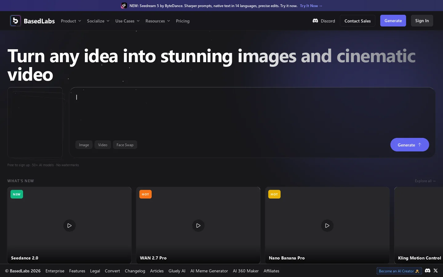 BasedLabs.ai Homepage screenshot